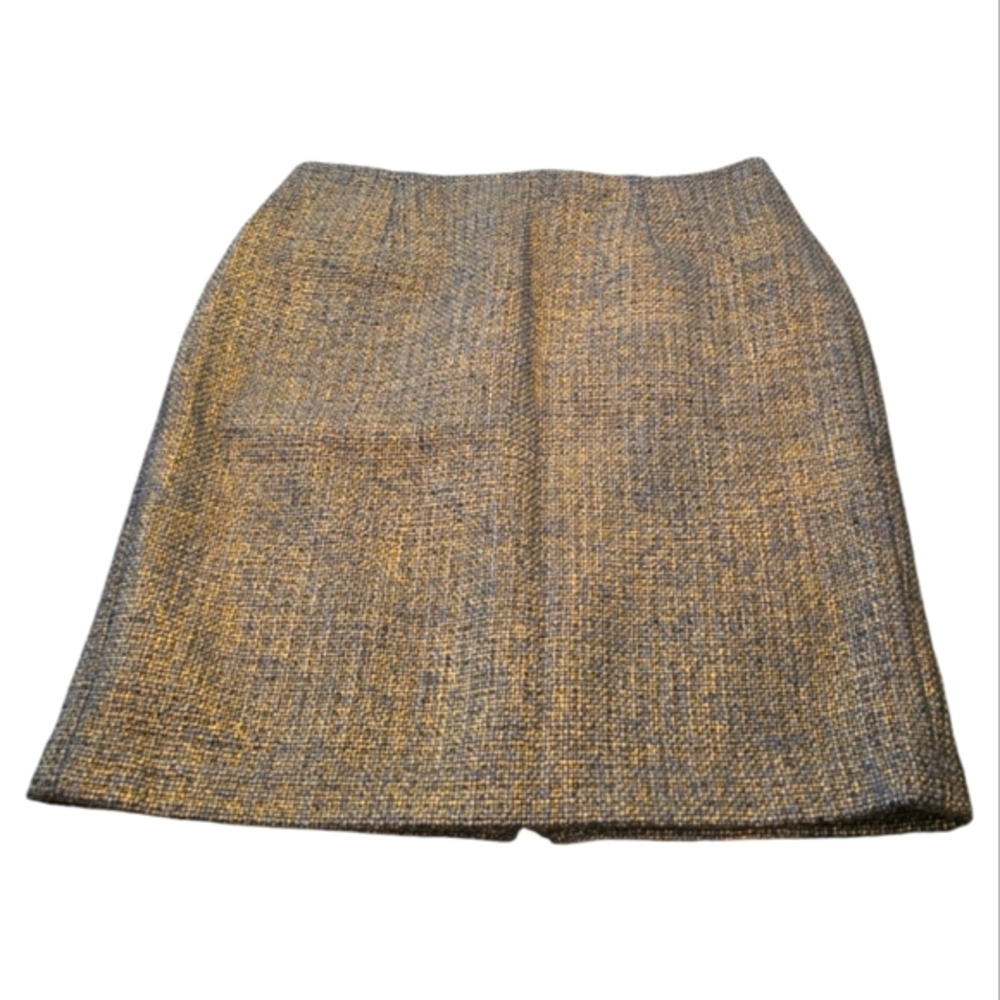 Talbots Academia Wool Blend Tweed Comfy Pencil Skirt Plus Size‎ 16 W